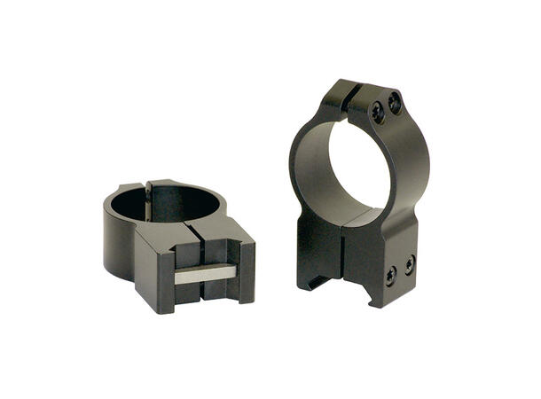 Warne Maxima Ring Fast 30mm Sort/Matte Warne Ringmontasje for Weaver/Picatinny